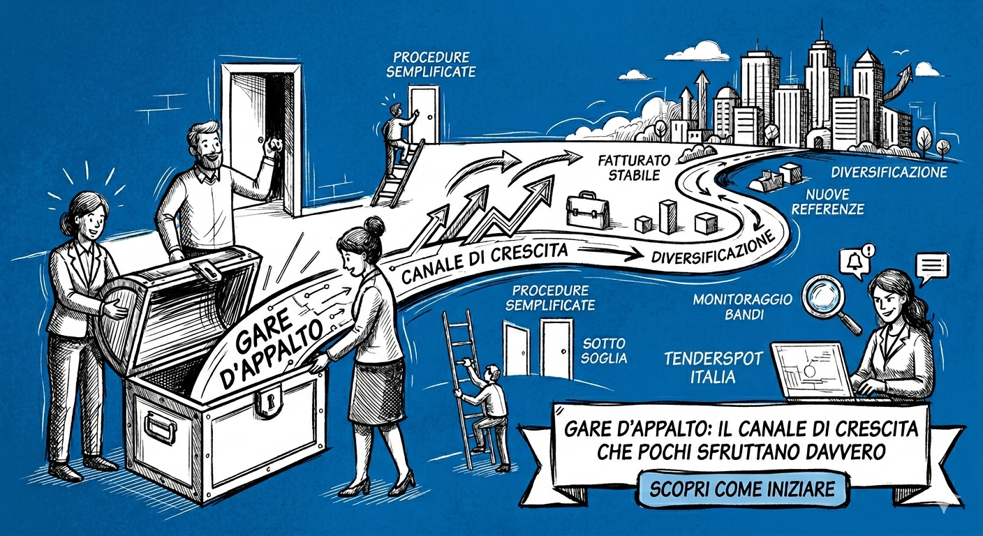 Professionisti e PMI che valutano gare d'appalto come canale di crescita