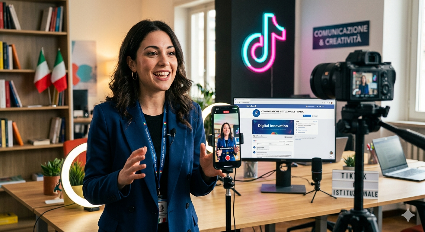 Social media manager che monitora bandi pubblici per comunicazione istituzionale, contenuti digitali e gestione social della pubblica amministrazione